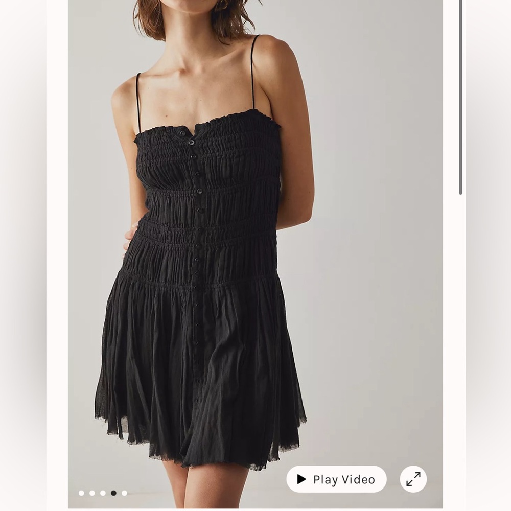 Free People FP One Lausanne Slip - Black, Large, NWT
